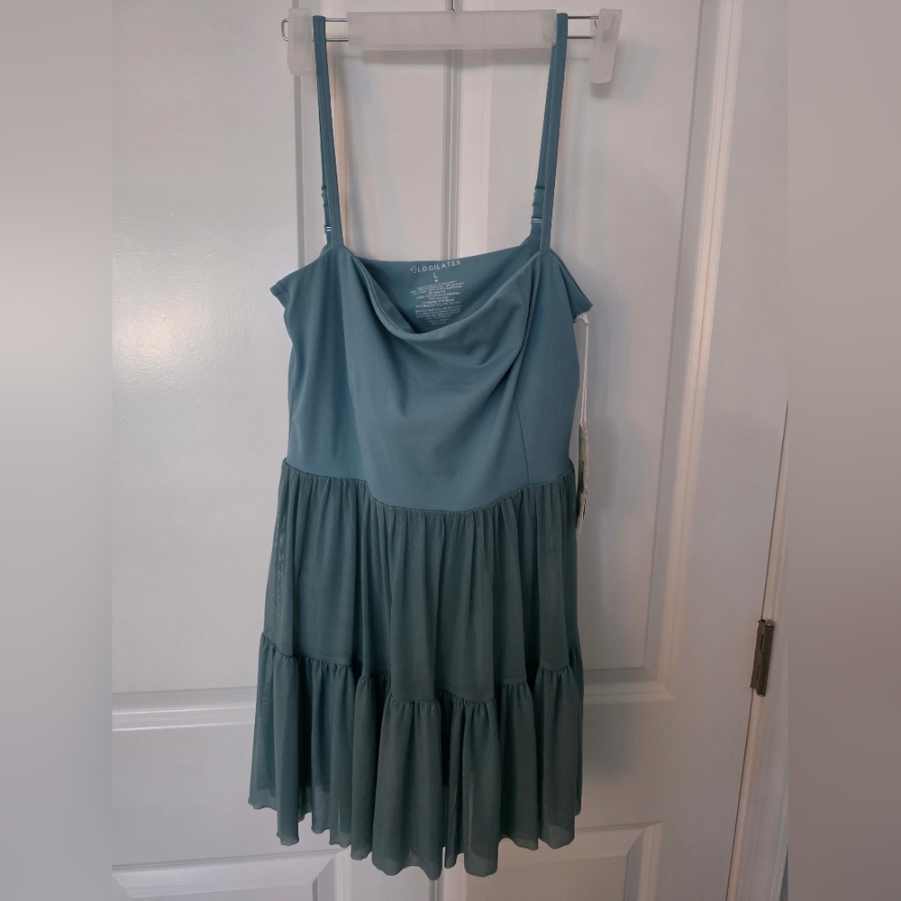 Blogilates/POPFLEX Teal Mini Dress